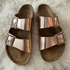 Birkenstock Kids Metallic Sandals